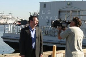 Filming / Interview in Philadelphia Navy Yard for The TV Series "Weird U.S.", 2005, Sep 28th