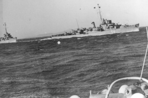 Eldridge Serving in the Greek Navy as the HNS Leon D54, 1957