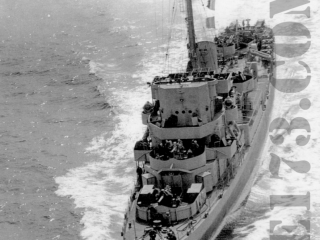 USS Eldridge 1944 Apr 25th (National Archives)