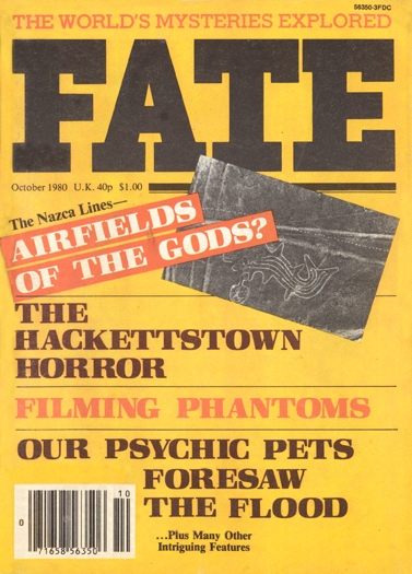 Fate Magazine October, 1980 Issue Cover
