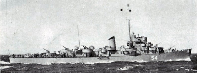 Eldridge Serving in the Greek Navy as the HNS Leon D54, 1952