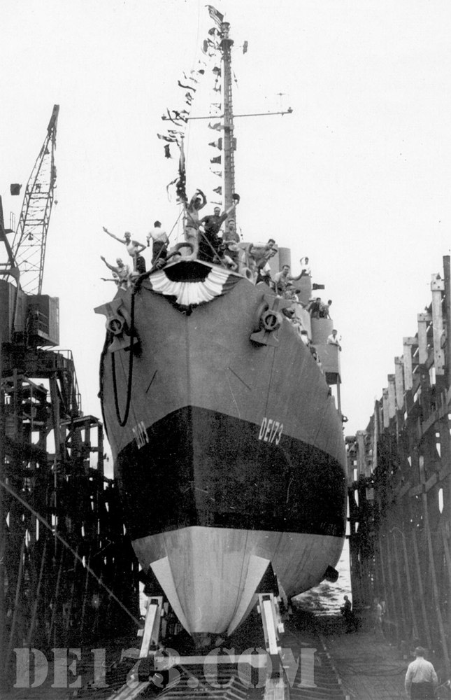 1943, Jul 25th, USS Eldridge Launched from the Federal Shipbuilding & D.D. Co. in Newark, N.J.