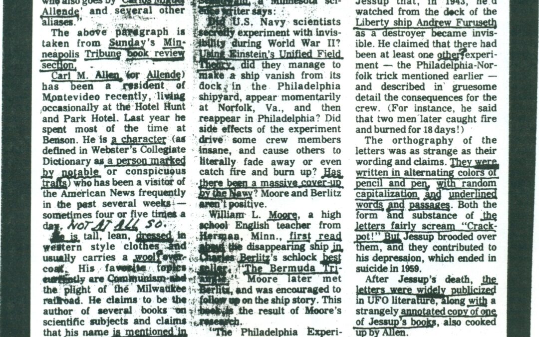 (RG) June-28, 1979 Article from the Montevideo Minnesota American News – Annotated by Carl Allen