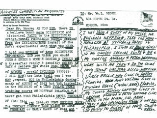(RG) Undated Postcard From Carl Allen to William Moore