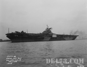 USS Antietam (CV-36), March 2nd, 1945, Philadelphia Navy Yard