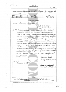 USS Eldridge Microfilm Page 100 / October 28th, 1943 (The Day Of The Experiment / Carl Allen)