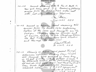 USS Eldridge Microfilm Page 099 / October 28th, 1943 (The Day Of The Experiment / Carl Allen)