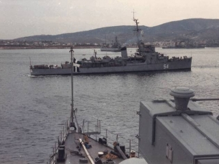 Eldridge Serving in the Greek Navy as the HNS Leon D54, 1980&#039;s