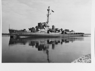 USS Engstrom (DE-50) Off The Philadelphia Navy Yard 2 July 1943