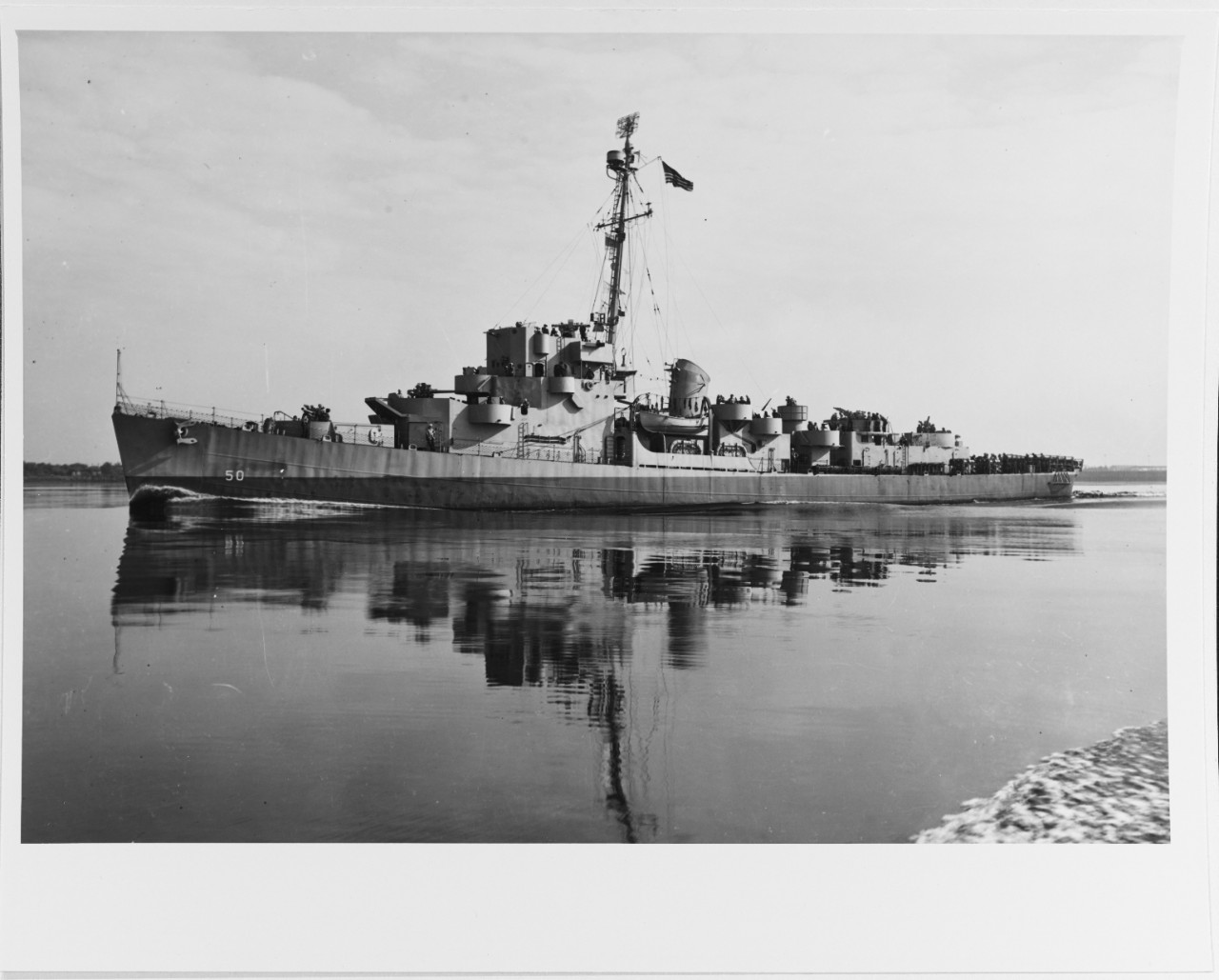 USS Engstrom (DE-50) Off The Philadelphia Navy Yard 2 July 1943