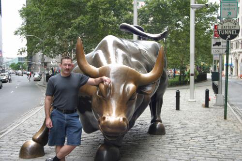 New York Financial District "The Bull", New York, Aug, 2007