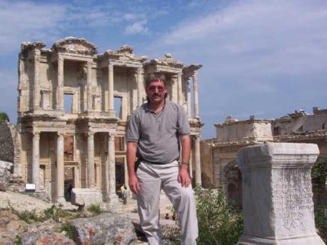 The Library of Celsus in ancient Ephesus, Turkey, May, 2001