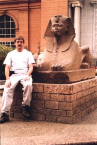 Outside the Cairo Museum