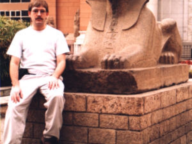 Outside the Cairo Museum