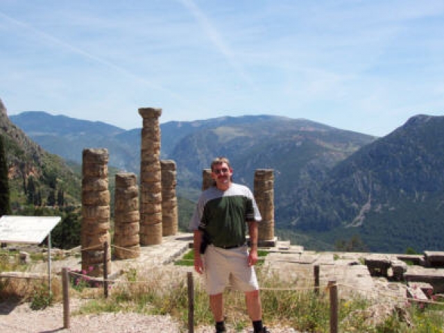 1400 BC, the Oracle of Delphi was the most important shrine in all Greece, May, 2001