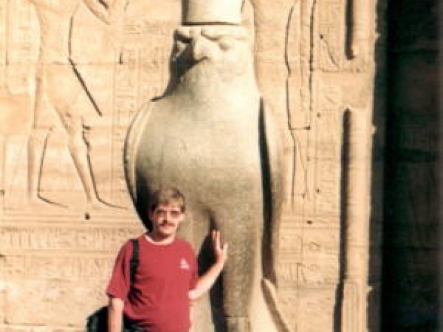 Hours Temple In Edfu Egypt was one of several temples built during the Ptolemaic Kingdom in 237 BC. It is one of the best preserved shrines in Egypt.