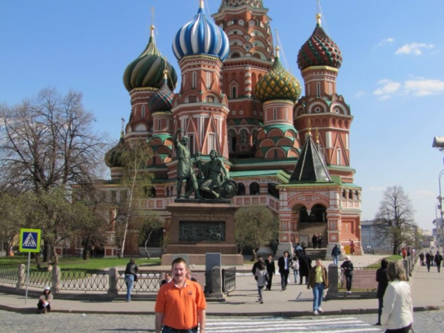 St. Basil&#039;s Cathedral on Red Square, Moscow Apr 2010