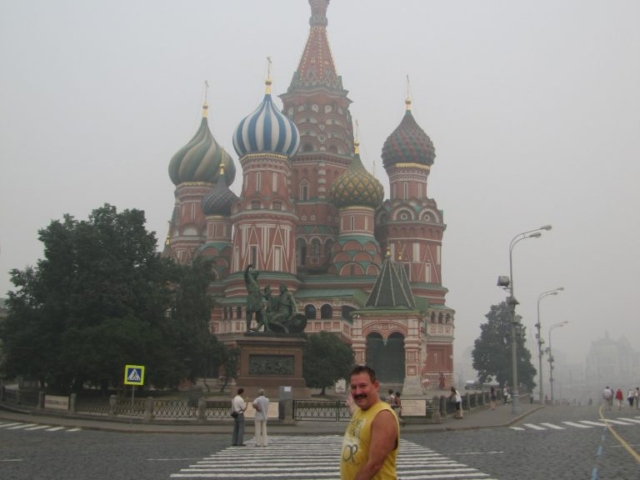 St. Basil&#039;s Cathedral on Red Square, Moscow July 2010