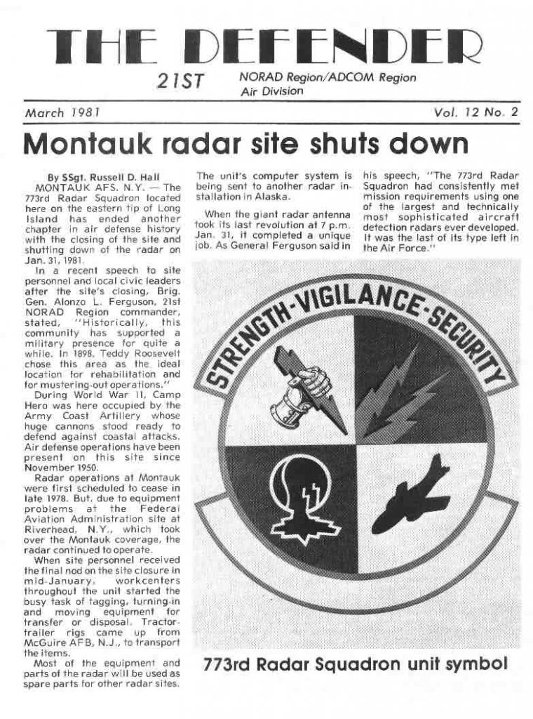 Montauk Closing 21stAD Newspaper