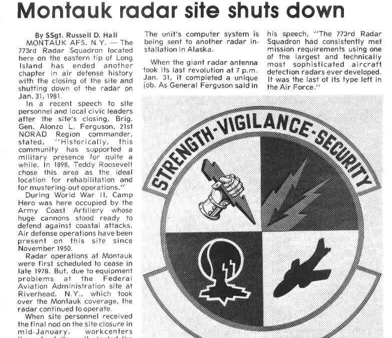 Montauk Closing 21stAD Newspaper