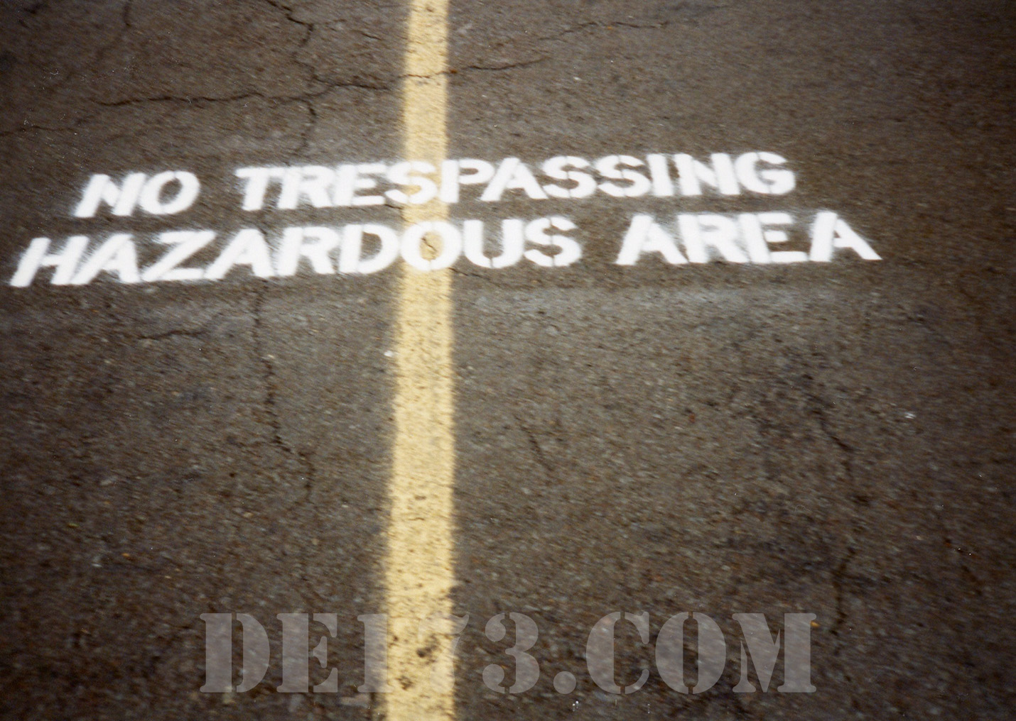 No Tresspassing On Road