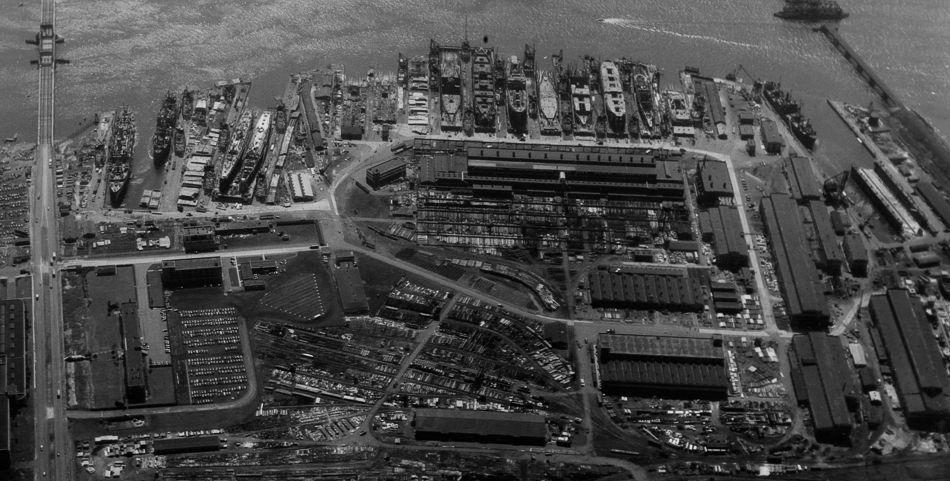 Federal Shipbuilding and Dry Dock Company, Kearny, NJ, 1945