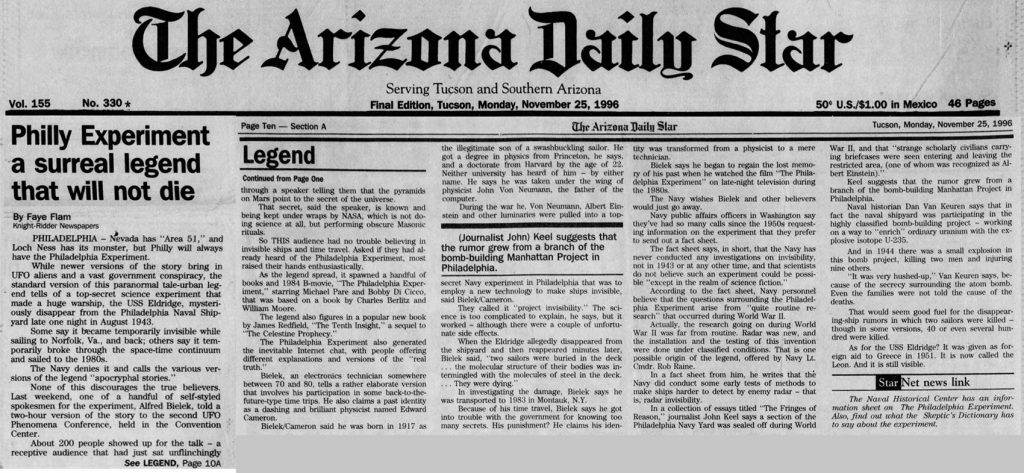 Arizona Daily Star (Nov,25,1996)