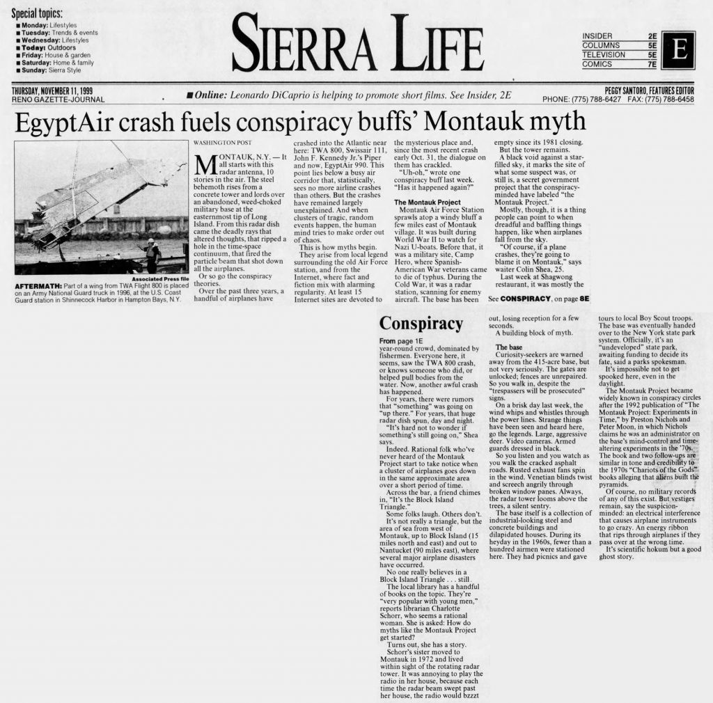 Reno Gazette Journal (Nov,11,1999)