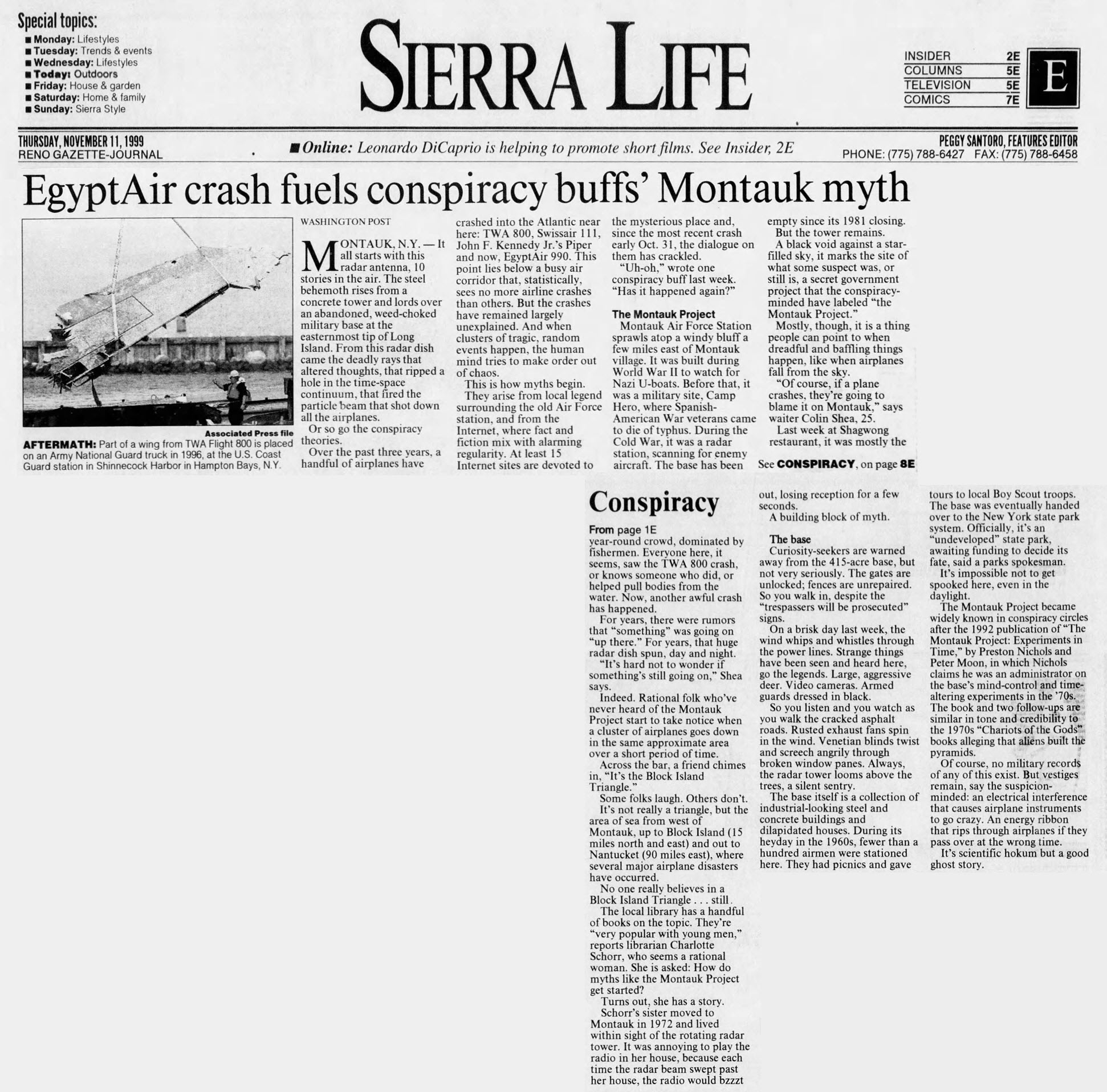 Reno Gazette Journal (Nov,11,1999)