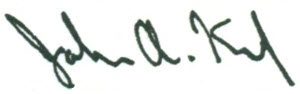 Signature (John A Keel)