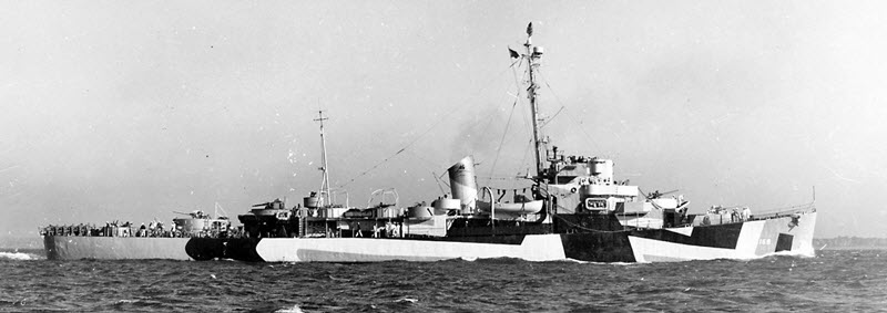 DE-168 USS Amick 08 September 1944