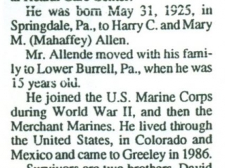 Carl Allen March 8th 1994 (Obituarie)