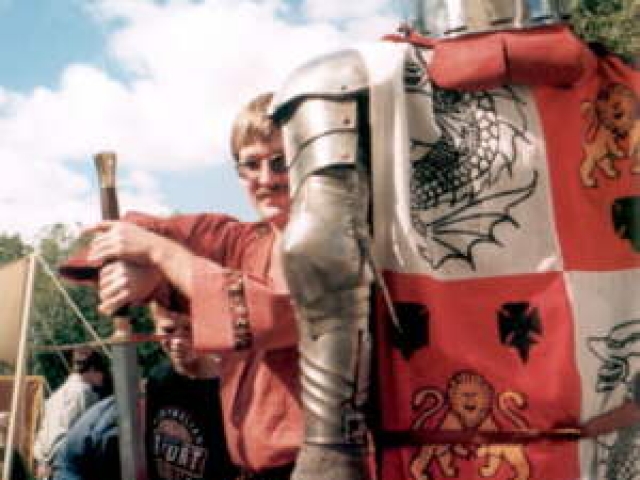 My Armor when I was a Heavy Fighter in the SCA (Society for Creative Anachronism)