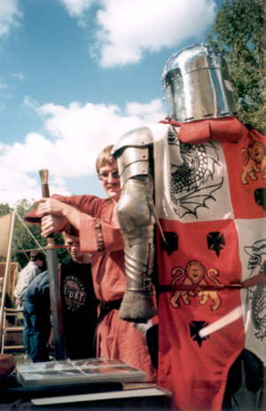 My Armor when I was a Heavy Fighter in the SCA (Society for Creative Anachronism)
