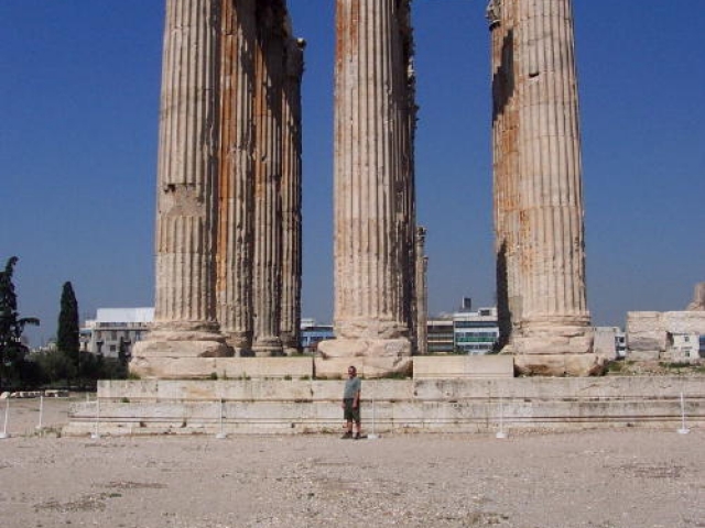 Alone a The Temple of Olympian Zeus, Athens, (174 BC-132 AD)