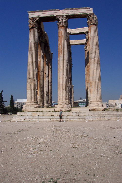 Alone a The Temple of Olympian Zeus, Athens, (174 BC-132 AD)