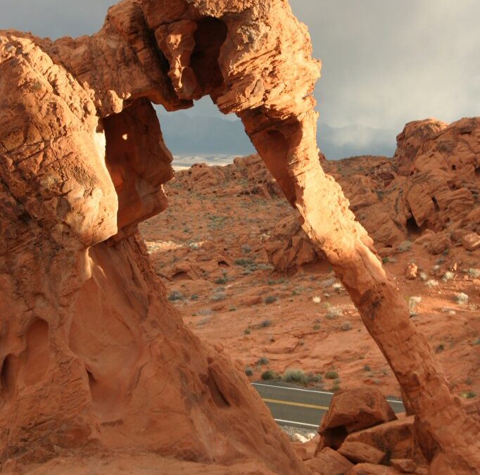 Neat Rock Formation In The “Valley of Fire” in Mojave Desert, Navada