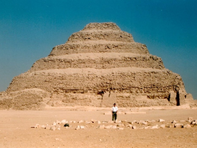 The Step Pyramid at Saqqara for King Djoser (2667-2648bc)
