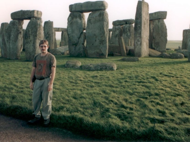 Stonehenge is a prehistoric monument in Wiltshire, England, Jan, 1999
