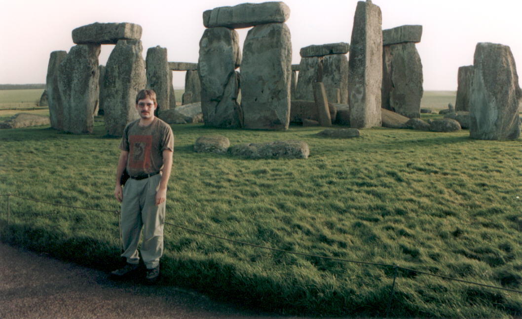 Stonehenge is a prehistoric monument in Wiltshire, England, Jan, 1999