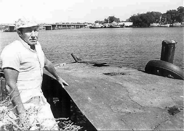 Charles Hickson on the Bank of the Pascagoula River