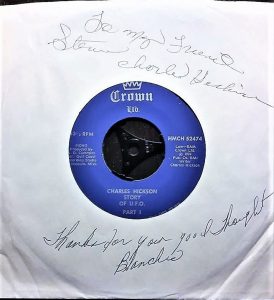 Charlie Hickson Story Of UFO Record