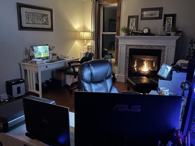 My Home Office 2024-06-16 / Need to update now have swords on the wall etc.