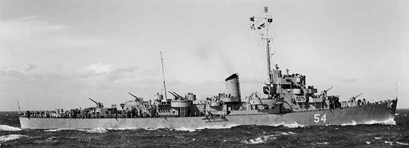 HNS Leon (D-54) circa 1952 (Enhanced)